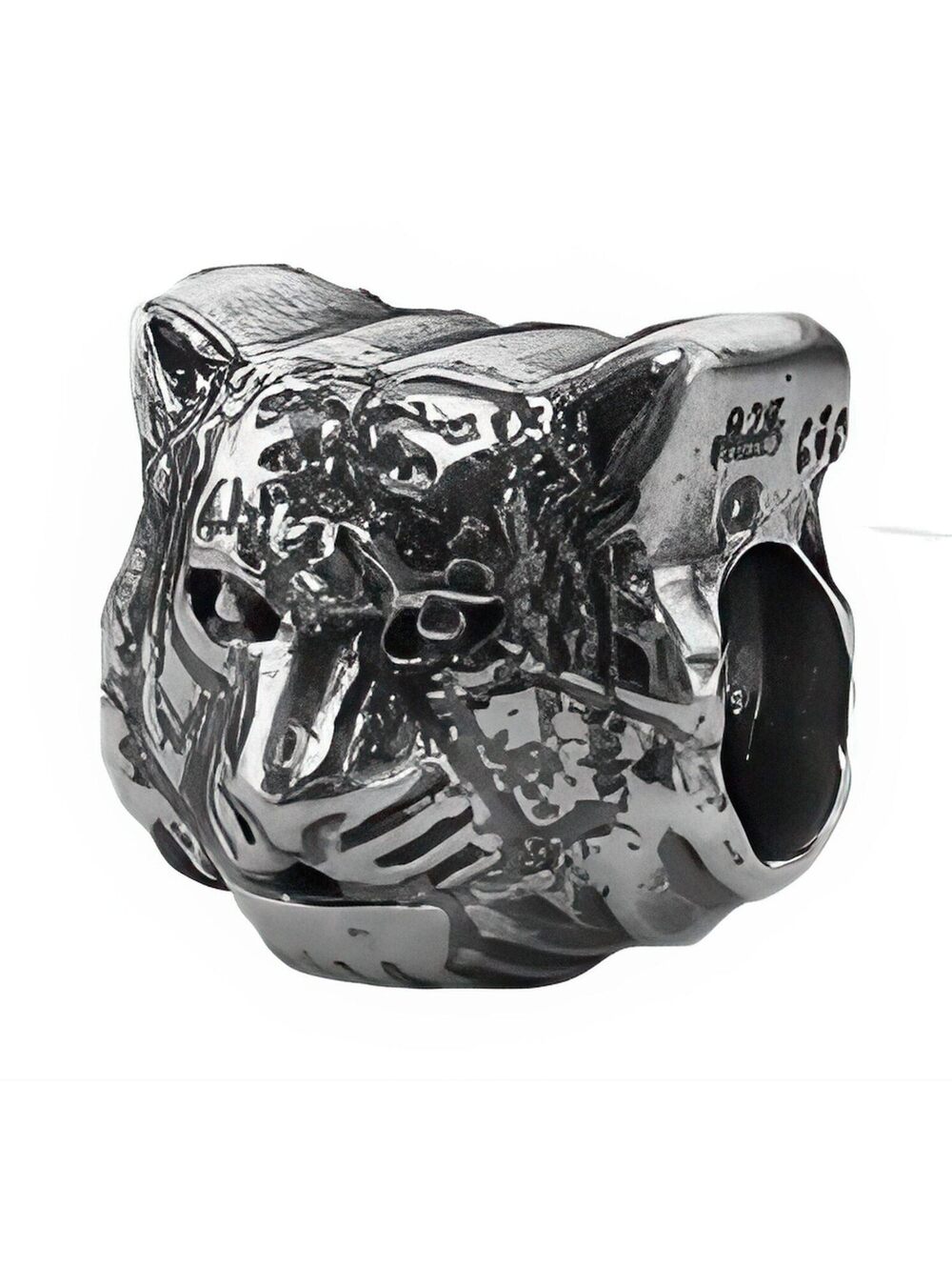 Vintage Mascot Tiger Charm bead 925 Sterling